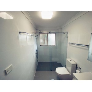 Sero-Frameless Sliding Door Wall to Wall 2 panels Set up Shower Screen 1300-1350*2000H